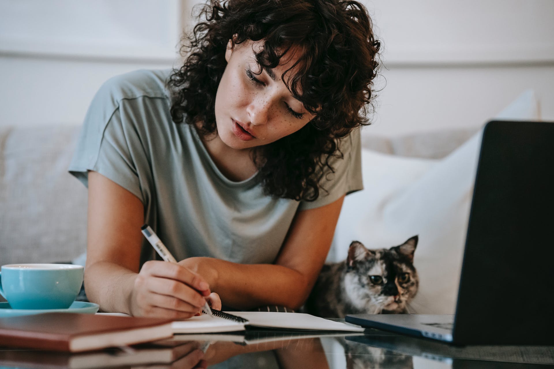 Woman doing market research